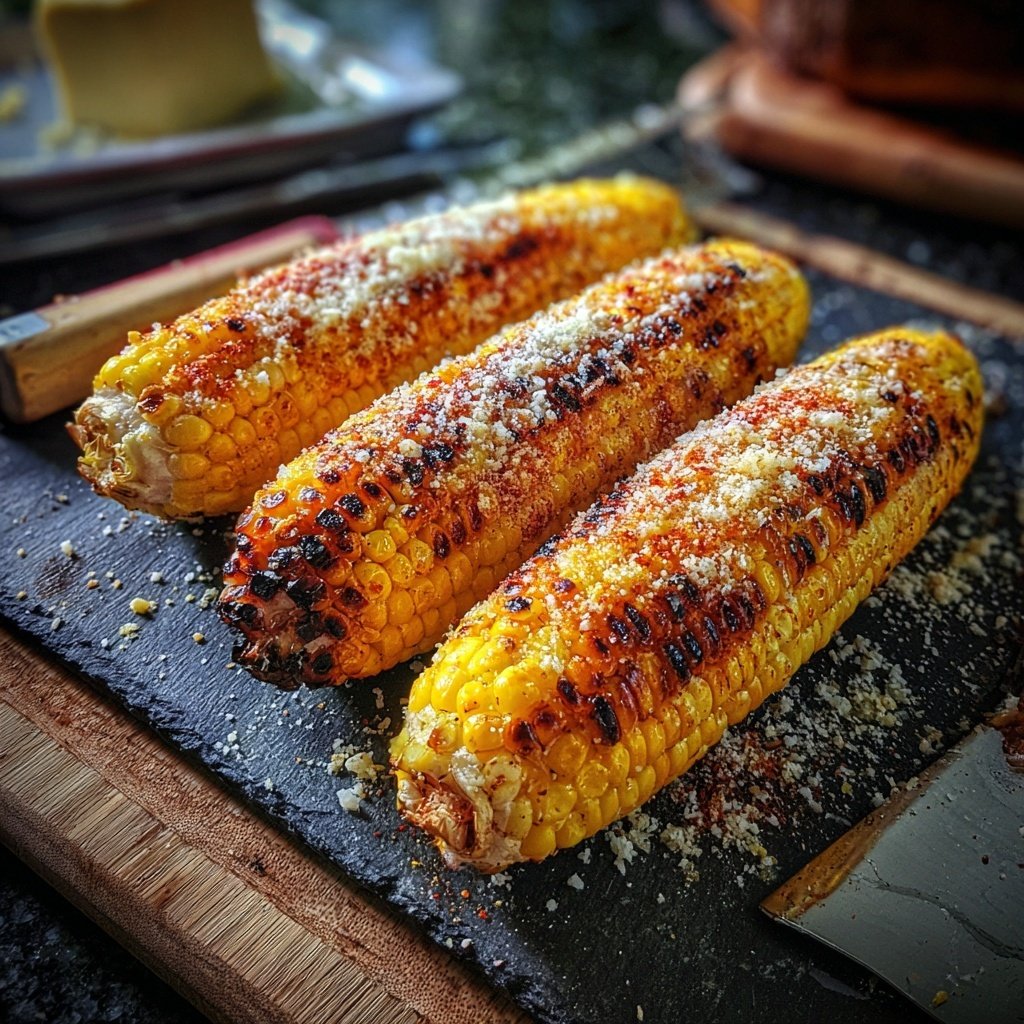 Gegrillte Mais Scheiben