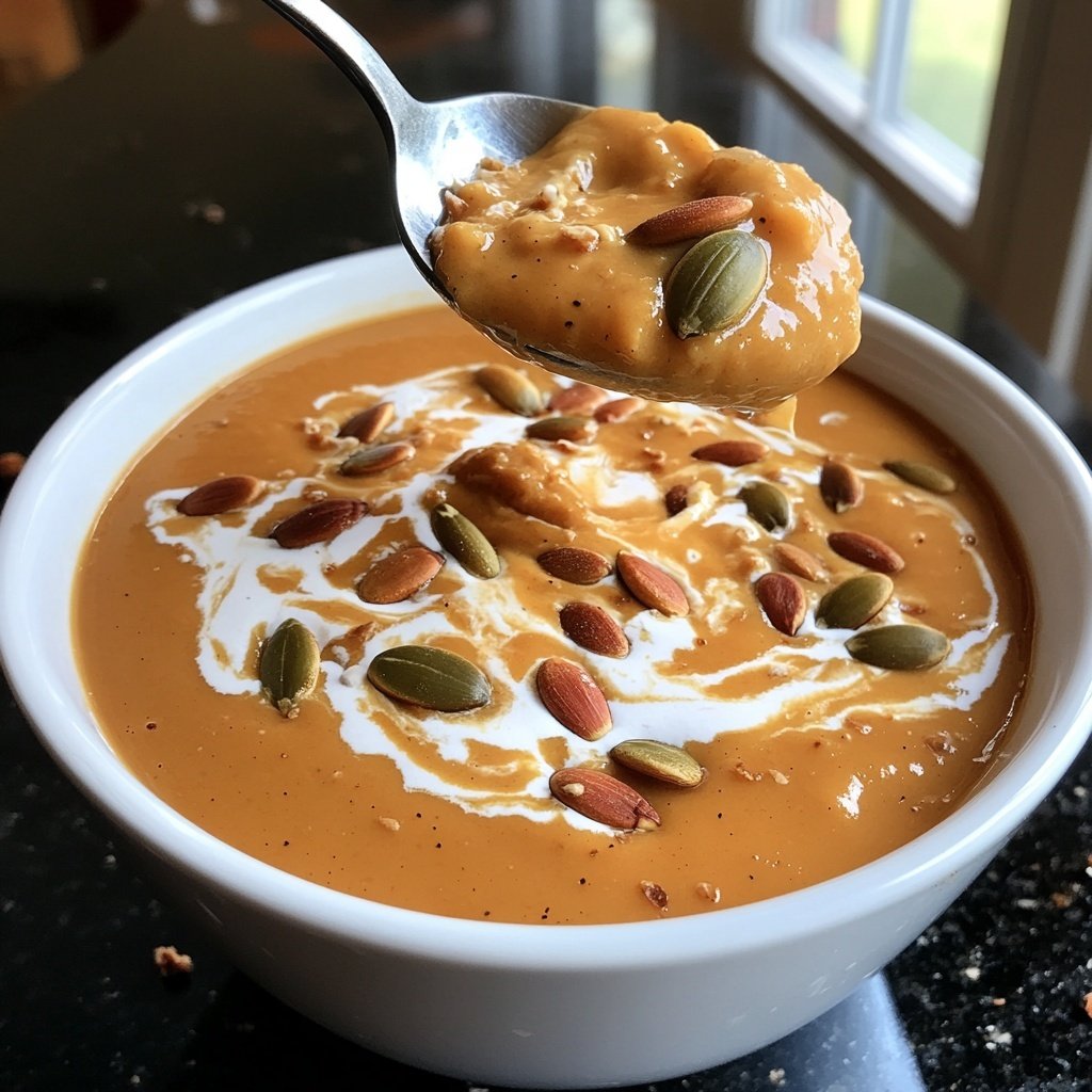 Kürbissuppe mit Süßkartoffel