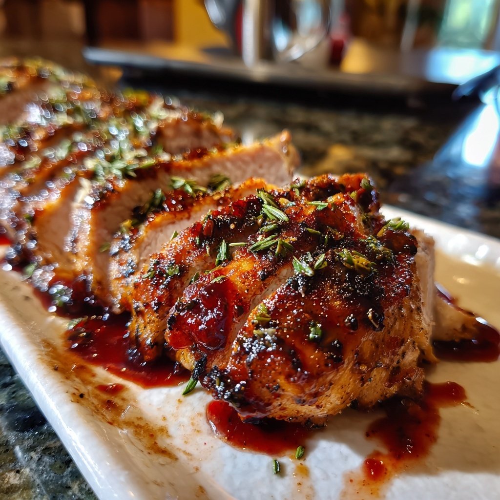 Hähnchenbrust mit Erdbeer-Balsamico