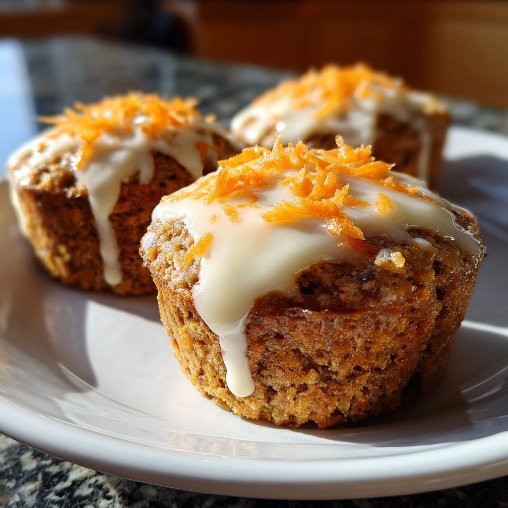 Karotten Muffins Mit Frischkäse Topping