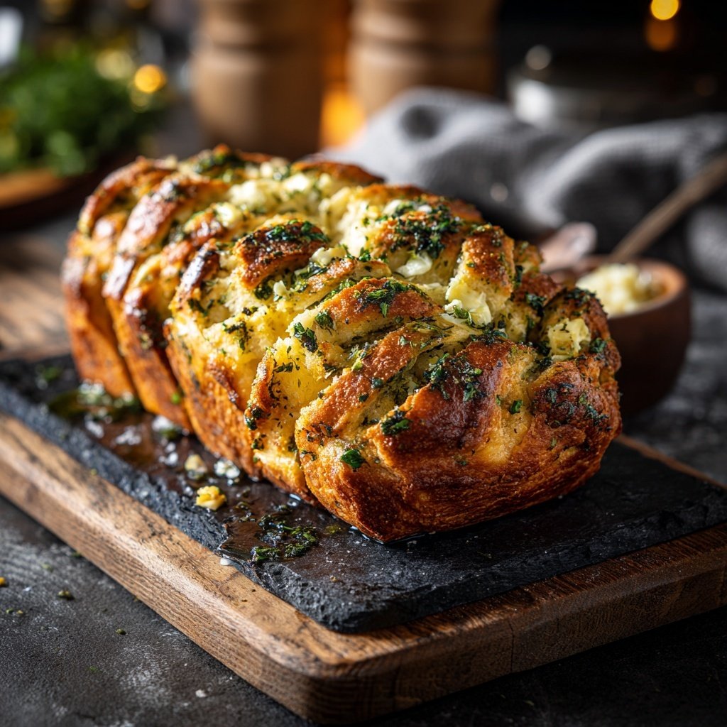 Zupfbrot Mit Knoblauchbutter Füllung