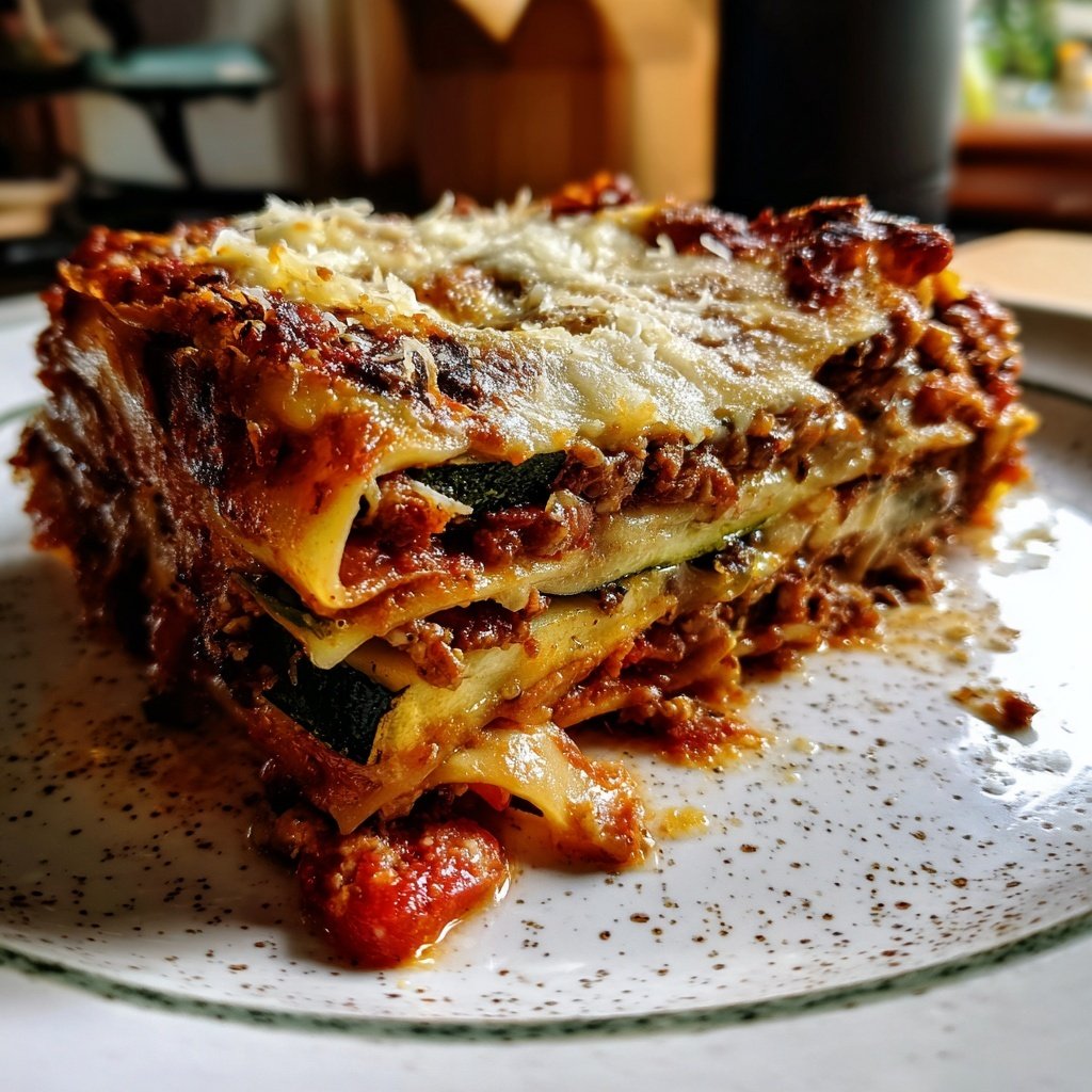 Lasagne mit Zucchini und Aubergine