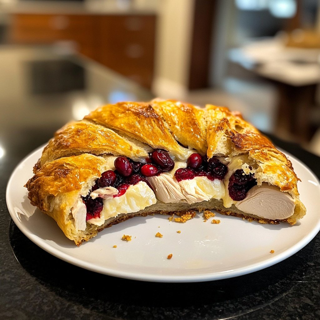 Cranberry-Brie-gefülltes Hähnchen