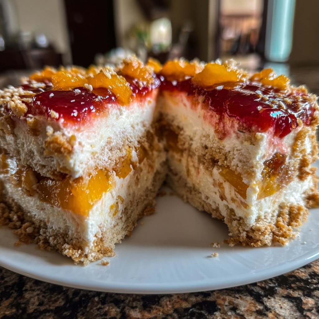 Geburtstagskuchen mit Fruchtspiegel