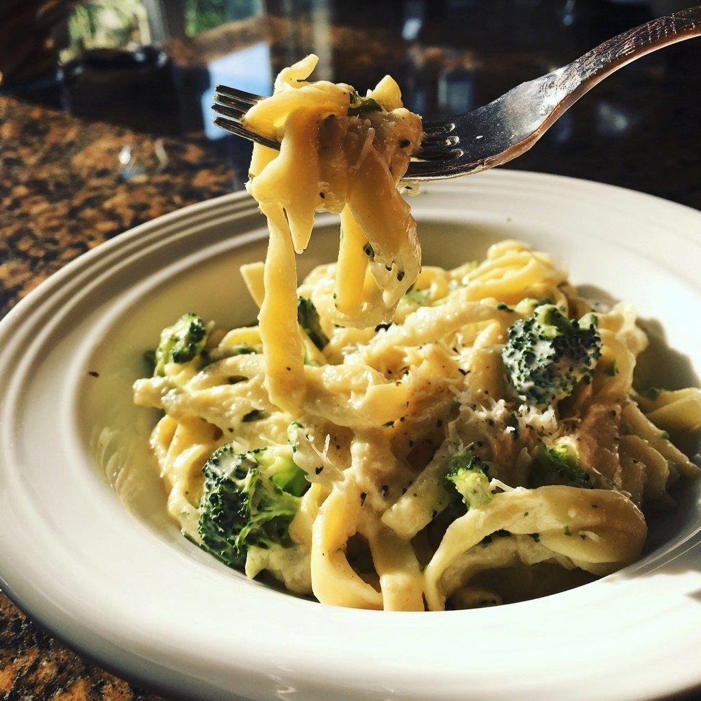 Pasta Mit Brokkoli Und Sahnesauce