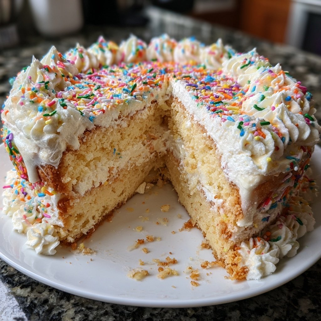 Geburtstagskuchen mit Buttercreme