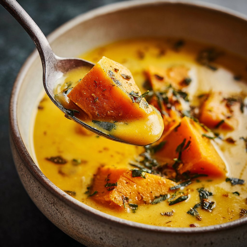 Kürbissuppe rustikal