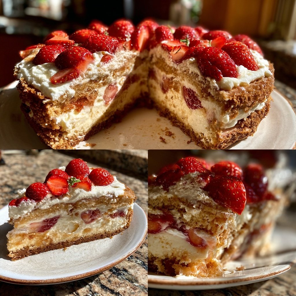 Saftiger Erdbeerkuchen Mit Vanillecreme